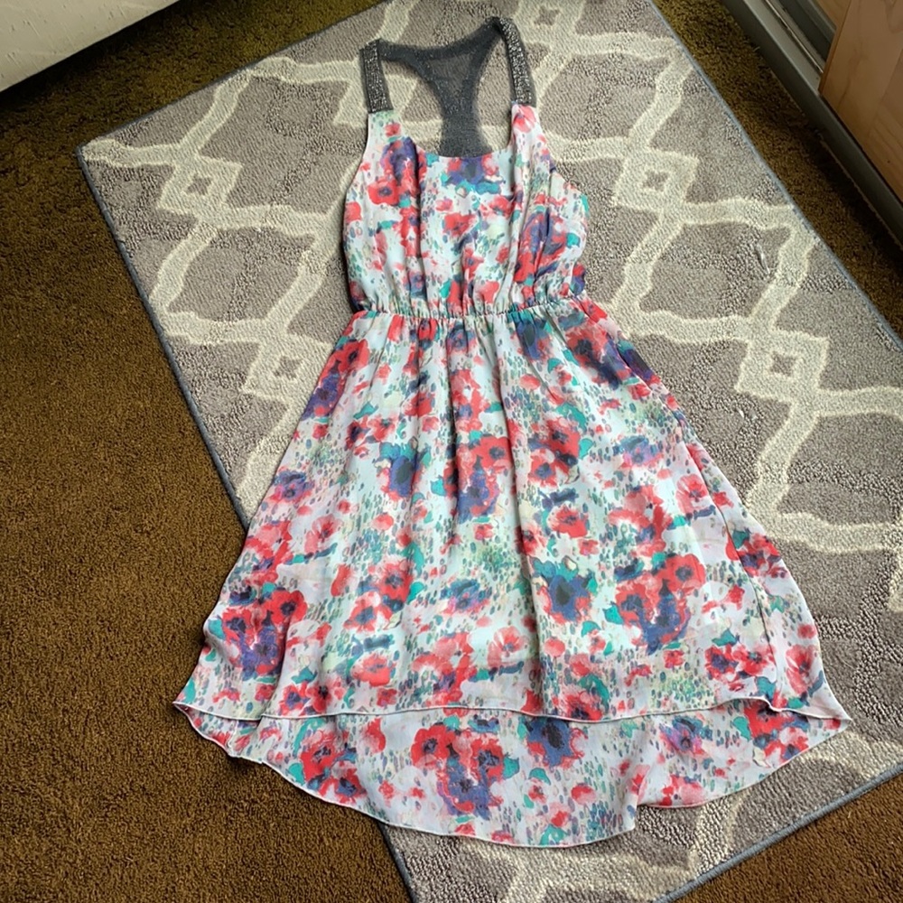 Charlotte Russe dress floral with beaded straps